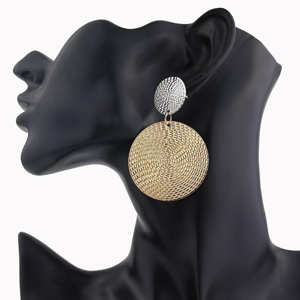 Large Earrings Women Big Bohemian Hoop Drop Cute Trendy Jewelry - Picture 3 of 5